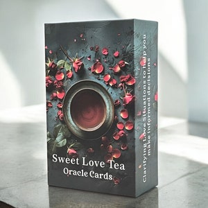 Sweet Love Tea Tarotkaarten orakelkaarten | Tarotleeskaart voor beginners | Volledig Oracle-tarotkaartenspel zonder gids