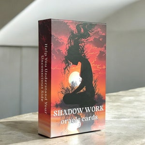 Shadow Work Tarot Deck Orakelkaarten | Tarotleeskaart voor beginners | Volledig Oracle-tarotkaartenspel zonder gids