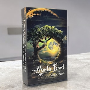 Cartes Oracle du jeu de tarots de la forêt mystique | Jeu de lecture de tarot pour débutants | Jeu de cartes de tarot Oracle complet sans guide