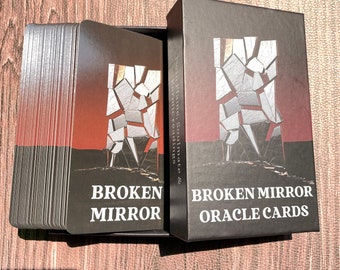 50% OFF TODAY - Broken Mirror Oracle Deck Tarot Cards | Tarot Reading Deck for Beginners | Full Oracle Tarot Card Deck With out Guidebook