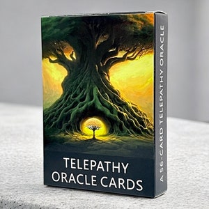 Telepathy Tarot Deck Oracle Cards | Jeu de lecture de tarot pour débutants | Jeu de cartes de tarot Oracle complet sans guide