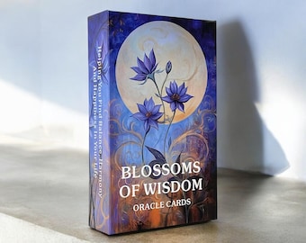 Jeu de cartes de tarot Blossoms Of Wisdom Oracle | Jeu de lecture de tarot pour débutants | Jeu de cartes de tarot Oracle complet sans guide
