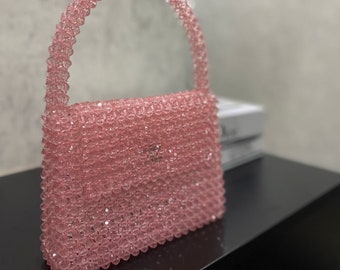 crystal , bead , bags , accessory , accessorys , handmade , pearl , pearlbag , bag store , spacial day bag , overnight bag.