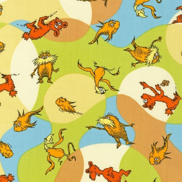 Dr. Seuss, Lorax Charakter werfen Erde organische Baumwollgewebe - m