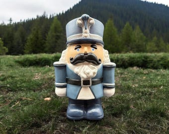 Ceramic Nutcracker Figurine: Holiday Decor Soldier