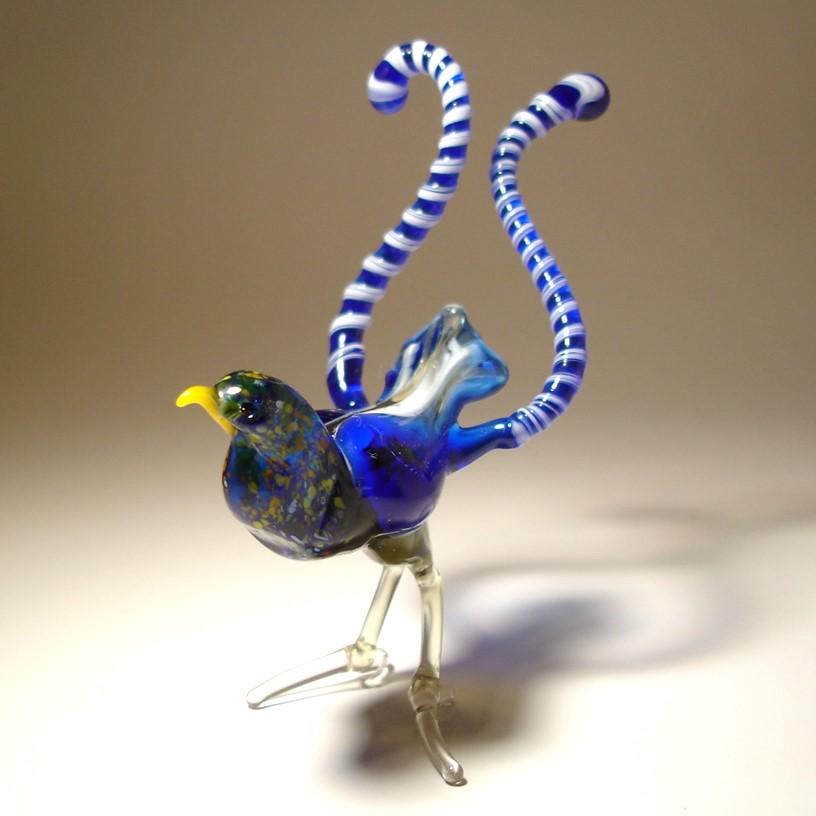 パリ鳥オブジェ 台座付アンティークビンテージ bird of paradise Bird