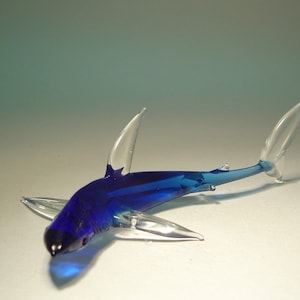 Handmade Blown Glass Art Figurine Fish Reef SHARK