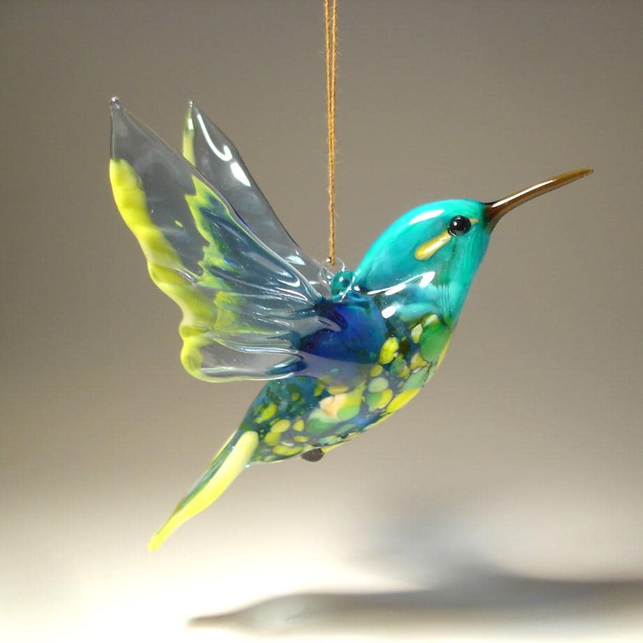 アートガラス 鳥の彫刻 約20cm Glass BirdNo66🕊️ #glass#bird#ライチョウ#鳥#ガラス細工