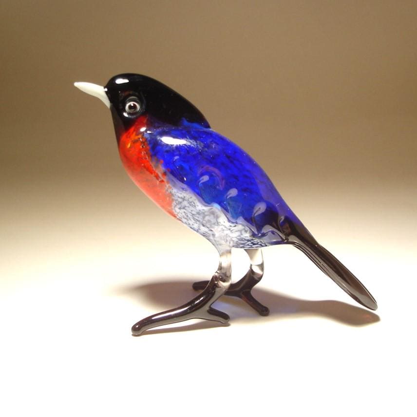 Blue Bird of Happiness Glass Figurine - Etsy