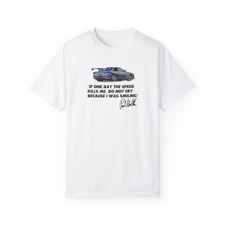 Perfect T-SHIRT Gift for a car enthusiast R-34 Skyline GT-R With a funny car-guys quote at the back zdjęcie 6