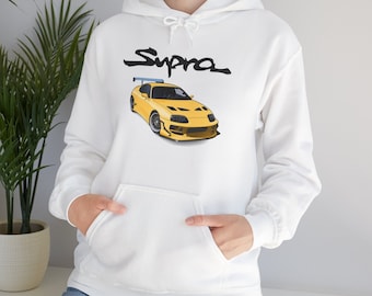 Classic Supra Style: MK4 Toyota Supra Hoodie - Perfect Gift for a car lover!
