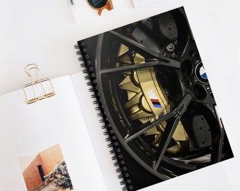 BMW Wheel-Inspired Notebook: Rev Up Your Writing Experience!