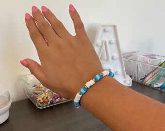 Blue pearl bracelet