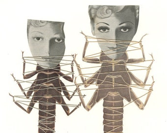 Metamorphosis. Original collage by Vivienne Strauss.