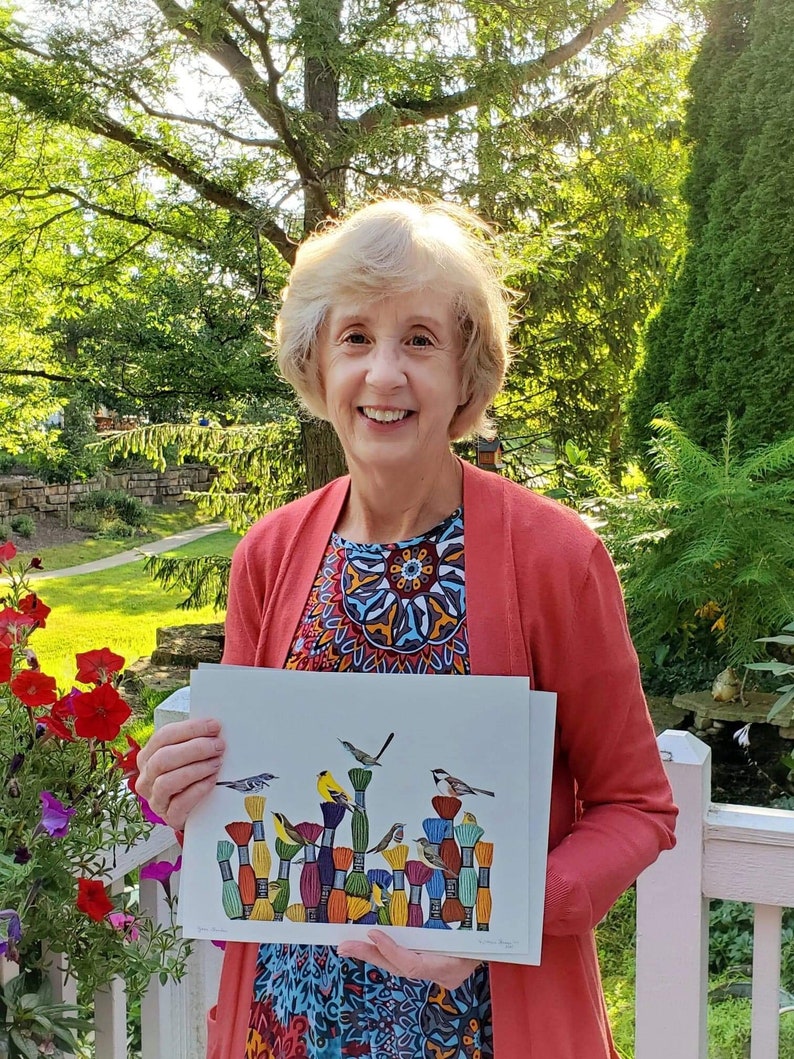 Yarn Garden. Limited Edition Print by Vivienne Strauss. Etsy