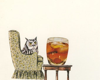 He was both old fashioned and provincial.  Limited edition collage print by Vivienne Strauss.