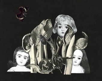 Whatever happened to Baby Jane?  Original collage by Vivienne Strauss.