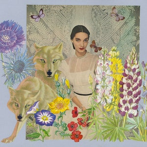 Patron Saint of Wolves. Limited edition print by Vivienne Strauss.