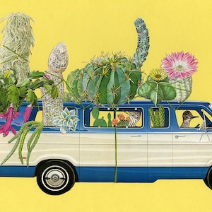 Cactus Hunters. Limited edition print.