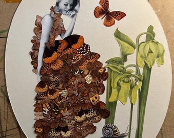Pretty as a picture. - one of a kind collage by Vivienne Strauss.