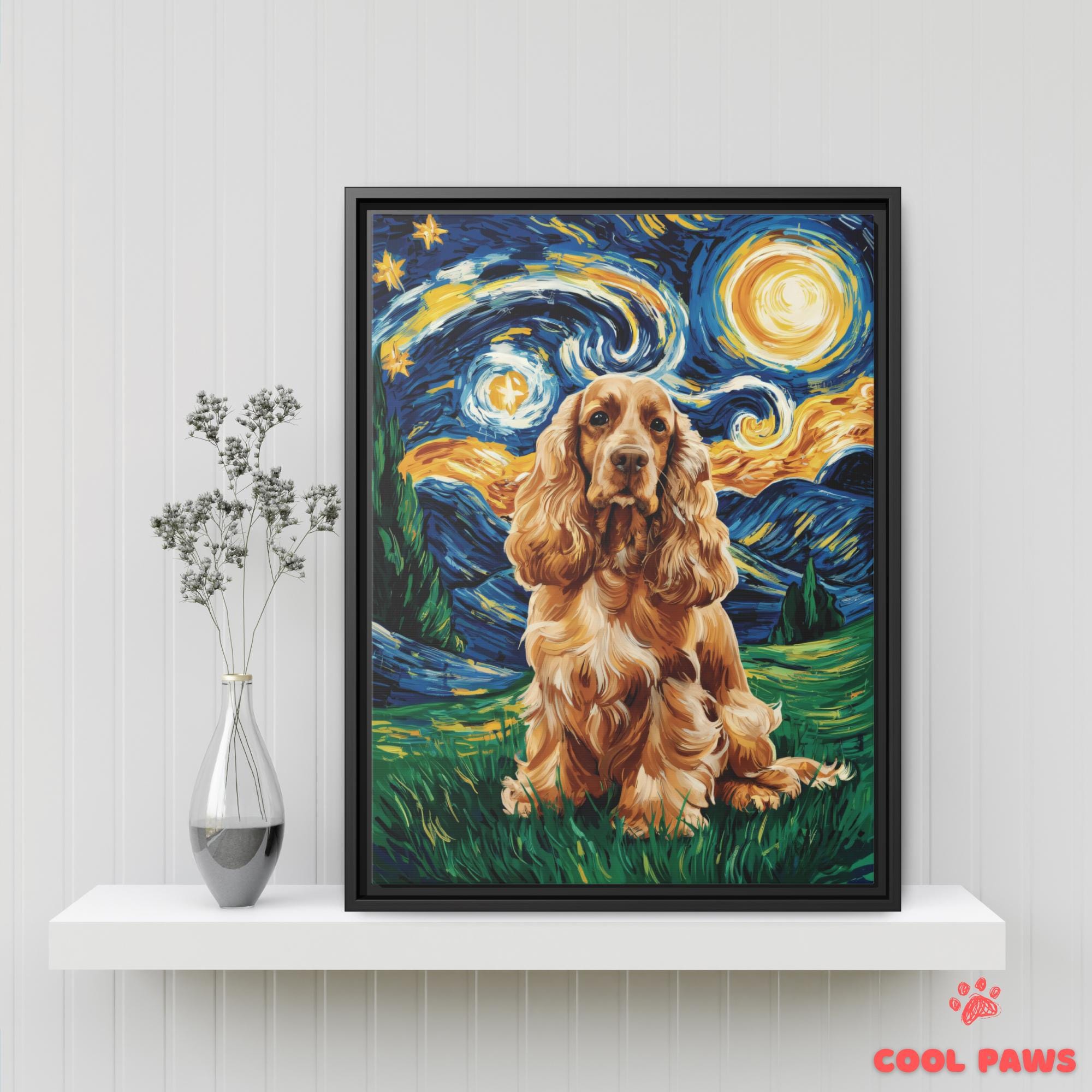 Image Industry Cocker Spaniel Sonnenfänger - Buntglas-Effekt Hundegeschenk 13 Cm - Gartendeko & Haustier-Gedenkstätte