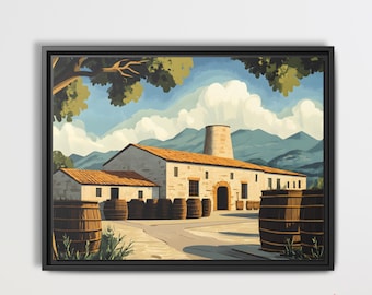 Traditional Mexican Mezcal Distiller Art Print - Tequila Mexican Folk Art Wall Decor - Ready to Hang Home Decor