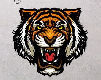 Tiger multilayer svg download, cnc multilayer tiger, 3d paper tiger wall, lasercut layer tiger, laser cut file tiger, tiger svg cut file
