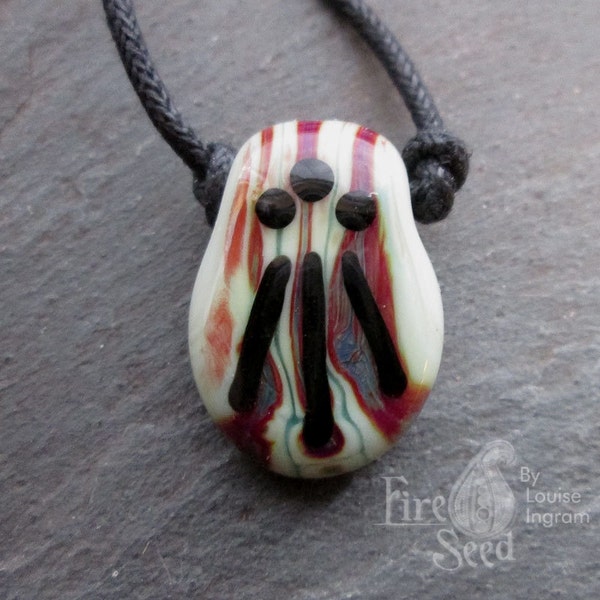 Awen Pendant Glass Bead by Fireseed