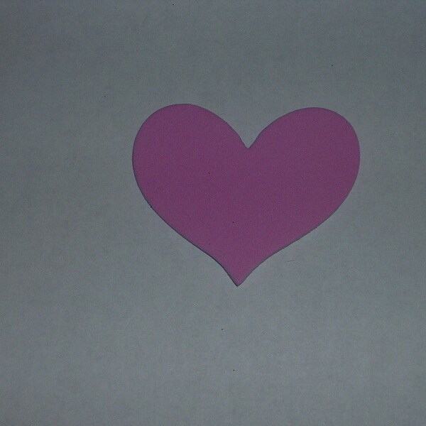 Craft Foam Pink Heart Stickers