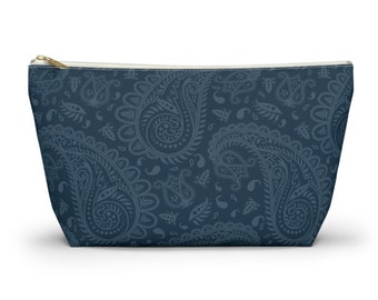 Accessory Pouch (Dark Blue Paisley)