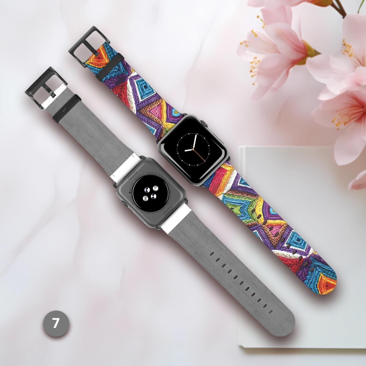 Colorful Apple Watch Band With Crochet Style, Fun Gift for Her