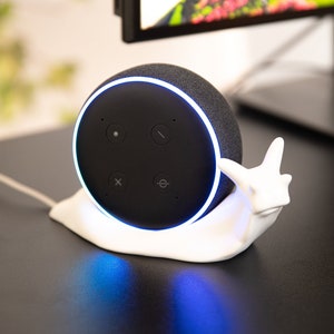 Snail Echo Dot Holder Stand, Unique Alexa Holder, Snail Alexa Stand Holder Mount, Accessories for Echo dot 3rd Generation Speaker