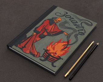 Vintage Zorastro Book Artwork Hardcover Lined Journal Notebook
