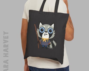 Unofficial Root Raccoon Vagabond Inspired Cotton Tote Bag Board Game