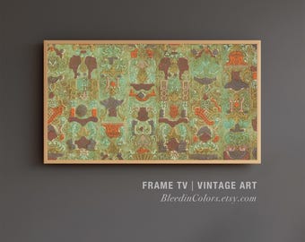 Samsung Frame TV Art Download | Vintage Pattern Artwork