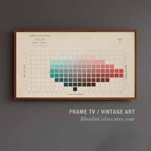 Baixar arte da Samsung Frame TV | Gráfico de arte de cartela de cores vintage R