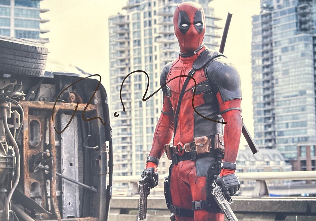 Autograph COA Deadpool Photo - Etsy