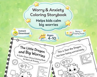 Night Anxiety Story for Kids | Help Children Who Feel Scared at Bedtime | Printable Calm Down Story