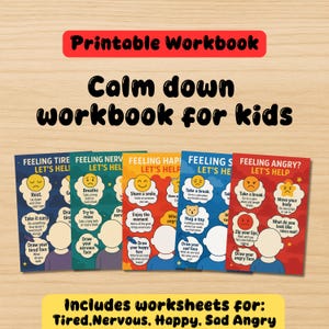 Calm Down Workbook for Kids – Anger Management Skills, Coping Tools, Anger Triggers, Emotional Regulation PDF, SEL Anger Therapy Resource