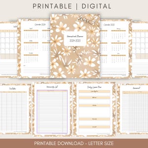 Homeschool Planner, Monthly Calendar, Daily Assignments, Homeschool Calendar, Lesson Planner, Digital Planner, Lesson Plan, Faith-Based