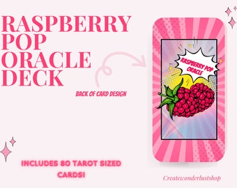 Raspberry Pop Oracle Deck / Llama Gemela / Alma Gemela / Lecturas de Amor / Tarjetas de Claridad y Situación / Mensajes de Amor Canalizados (80 cartas)