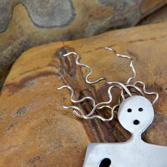 Wild Hair Pin, Movable Legs, Sterling Vintage,  L… - image 2