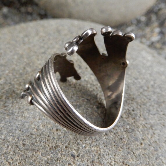 Modernist Ring, Atomic Age, Adjustable, Populuxe … - image 4