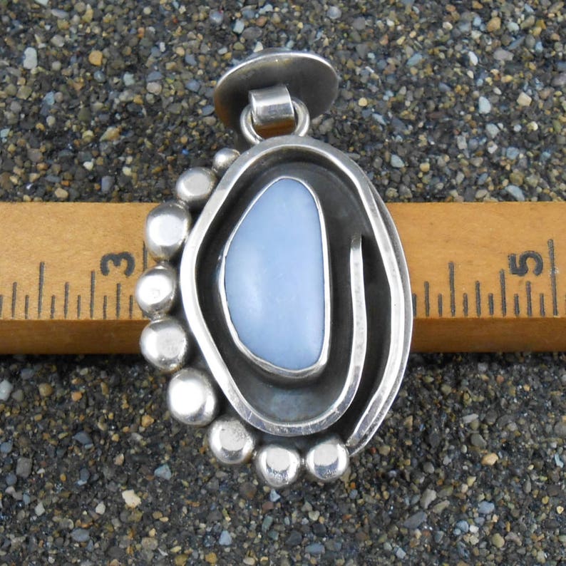 Handmade Sterling Stunning Handcrafted Excellent Craftsmanship Sugilite Pendant Vintage Hinged Bail 950 Chalcedony Gift For Her