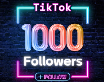 1000 TikTok Followers, 1K Tiktok Followers, Fast Reliable Delivery, Buy TikTok Followers, Organic and Real Followers, Lifetime Guarantee