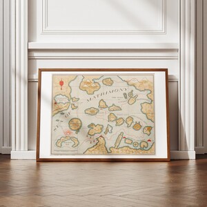 Lustige Liebe Ehe Karte Print | 'Meer der Ehe', 1906 | Humor Hochzeitsgeschenk | Überzeugende Nautische Kunst | Vintage Allegorische Kartographie