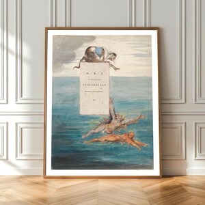 Ode aan de dood van een favoriete kat door William Blake, 1797 (Poem American Literature Strange Creatures) Matte verticale muurkunst print poster