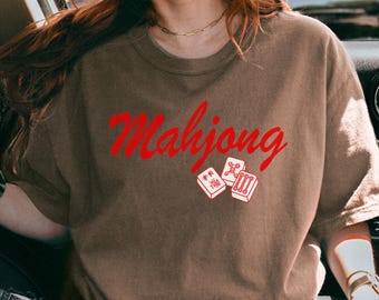 Comfort Colors® Mahjong Shirt, Game Night Gift, Mahjong Gifts