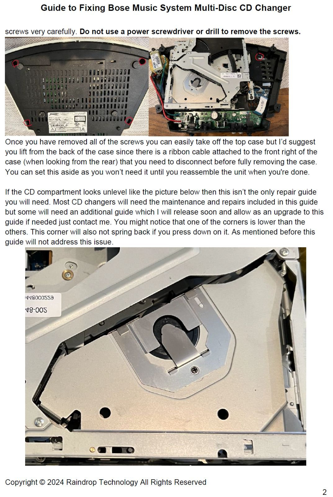 Bose Wave Music System Multi 3-CD Changer *repair DIY Service Kit ...
