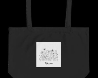 Bloom organic, eco-friendly tote bag